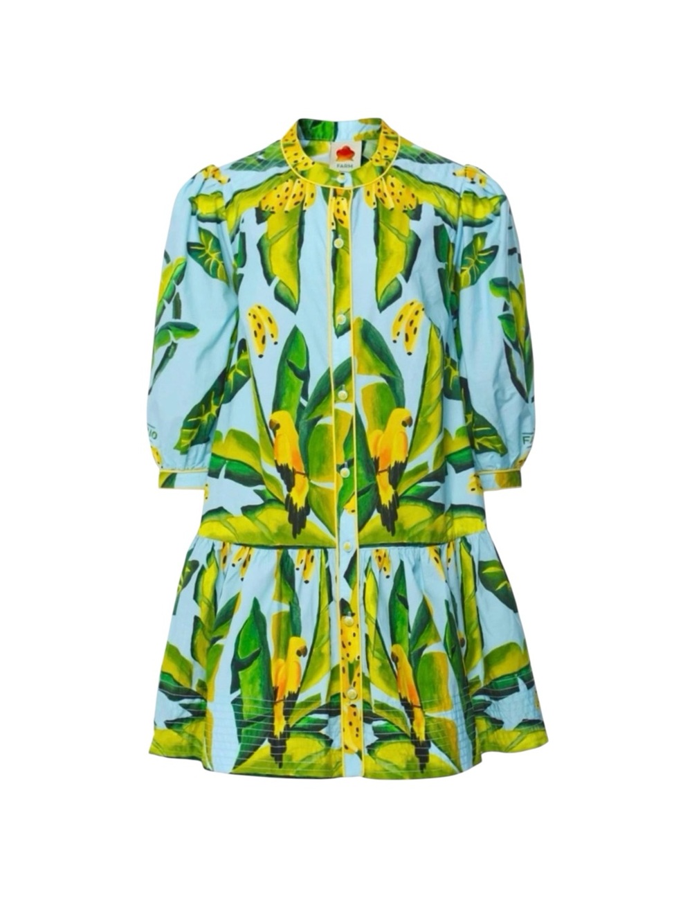 NWT FARM Rio Summer Foliage Dress Size M - Picture 8 of 14